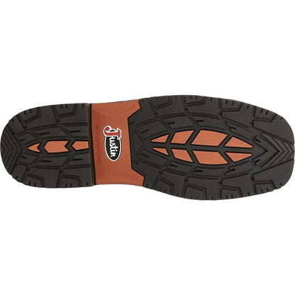 Justin Men's Dallen 11" Nano Composite Toe Western Work Boot -Brown- SE4215 - Overlook Boots