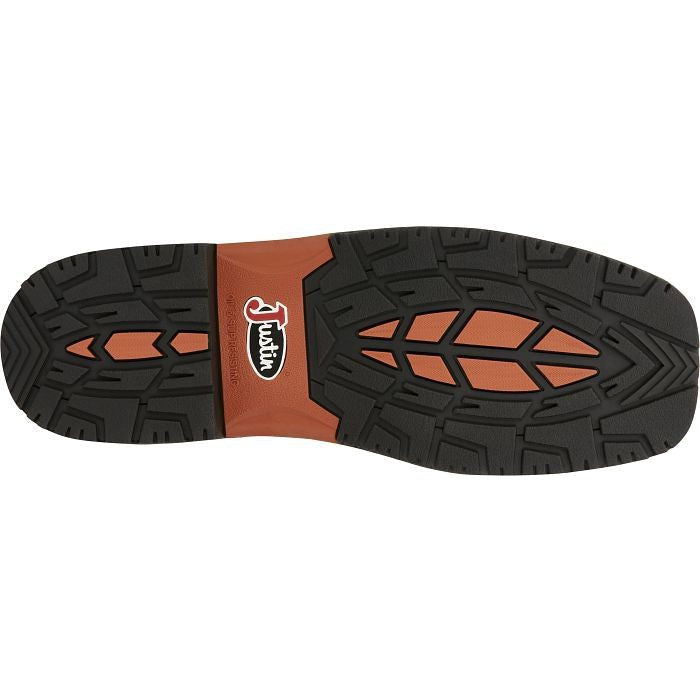 Justin Men's Dalhart 12" Waterproof Western Work Boot -Brown- SE4216  - Overlook Boots