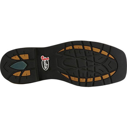 Justin Men's Actuator 11" Composite Toe Western Work Boot -Brown- SE4300 - Overlook Boots