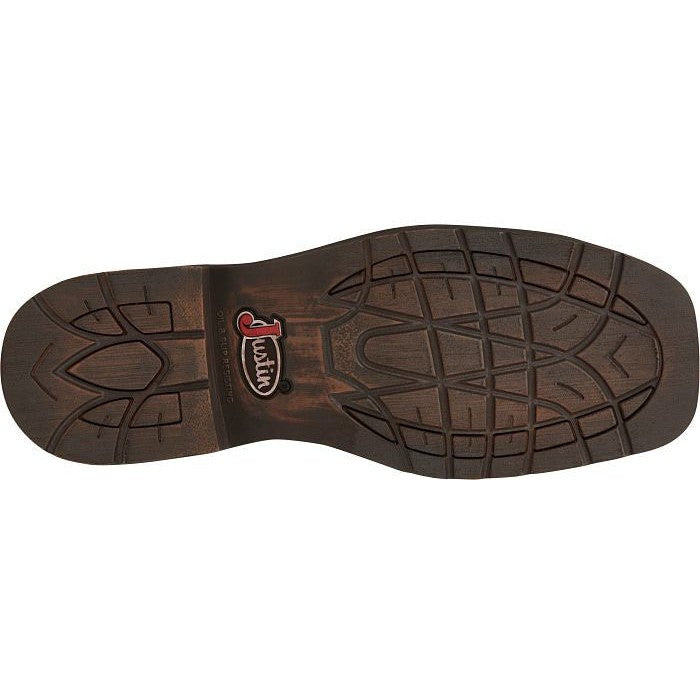 Justin Men's Amarillo 11" Steel Toe Western Work Boot -Brown- SE4313  - Overlook Boots