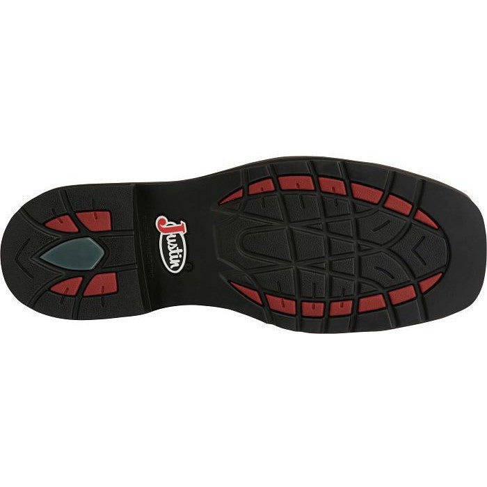 Justin Men's Driller 8" Composite Toe Waterproof Western Work Boot -Brown- SE462 - Overlook Boots