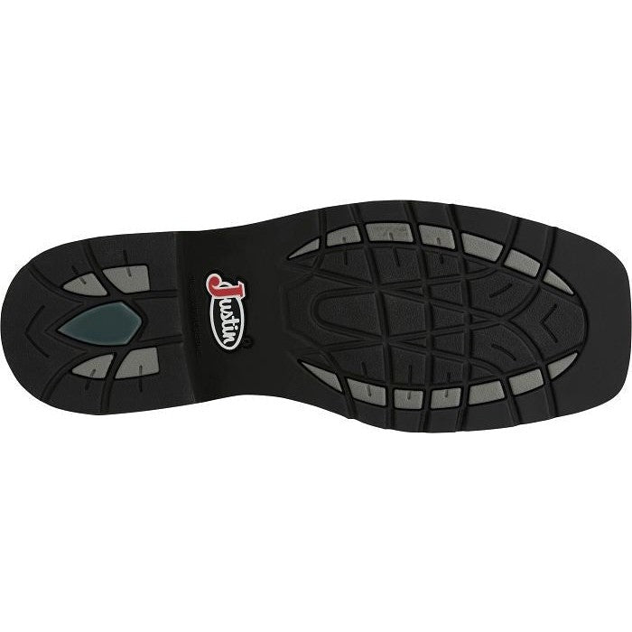 Justin Men's Driller 11" Steel Toe Western Work Boot -Brown/Green- SE4688 - Overlook Boots