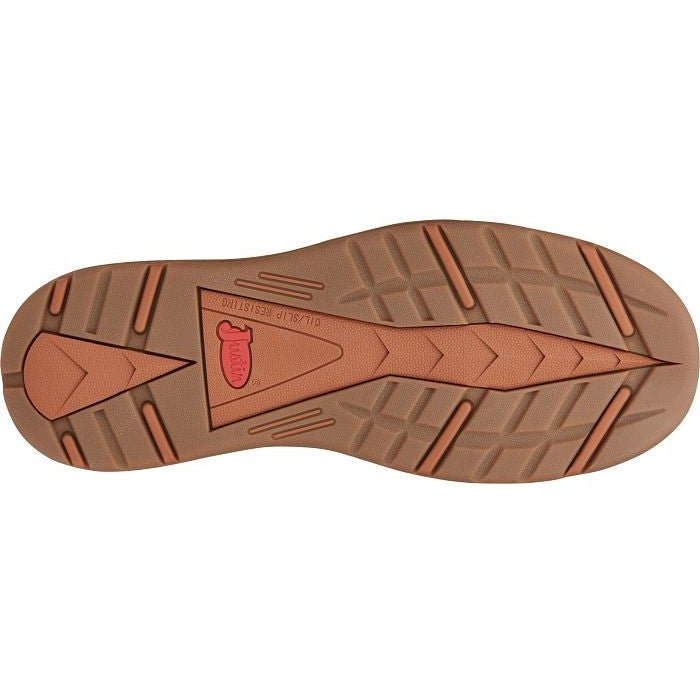 Justin Men's Rush 6" Waterproof Wedge Work Boot -Brown- SE470 - Overlook Boots