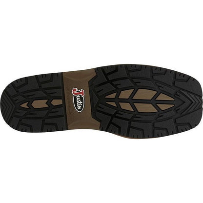 Justin Men's Derrickman 12" Composite Toe Western Work Boot -Brown- SE4833 - Overlook Boots