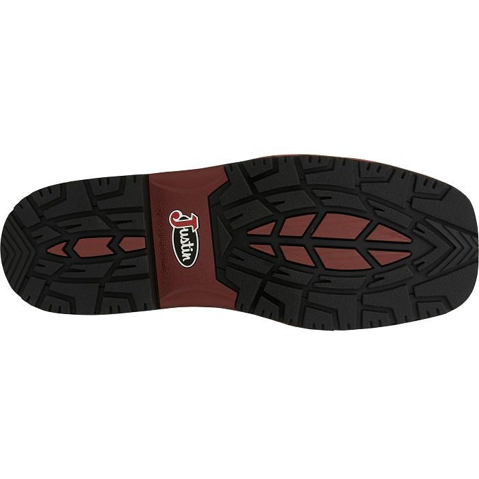 Justin Men's Derrickman 12" Waterproof Western Work Boot -Brown- SE4834 - Overlook Boots