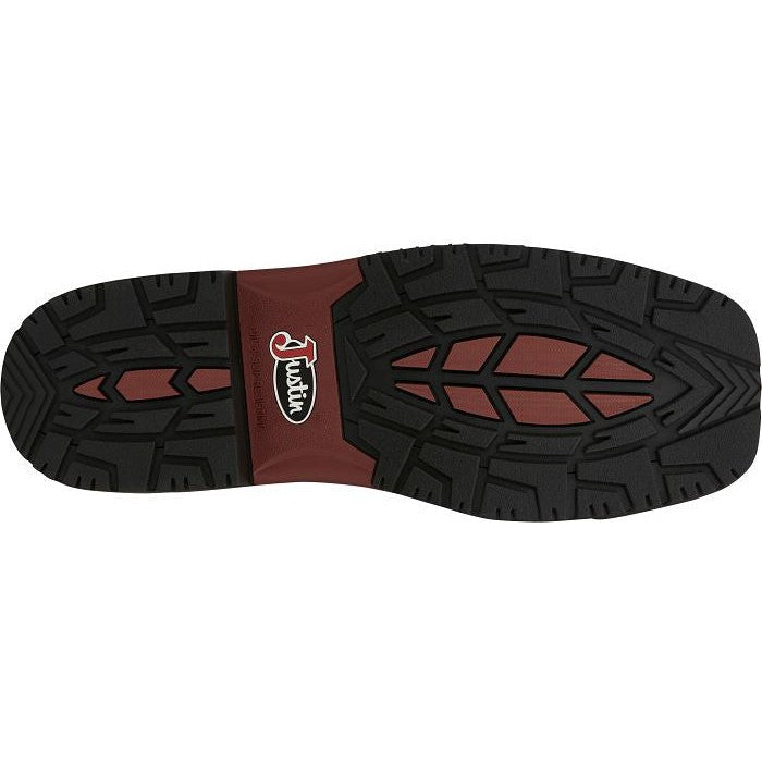 Justin Men's Derrickman 12" Composite Toe Western Work Boot -Brown- SE4835 - Overlook Boots