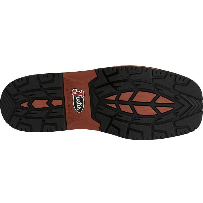 Justin Men's Joist 11" Waterproof Western Work Boot -Brown- SE4944  - Overlook Boots