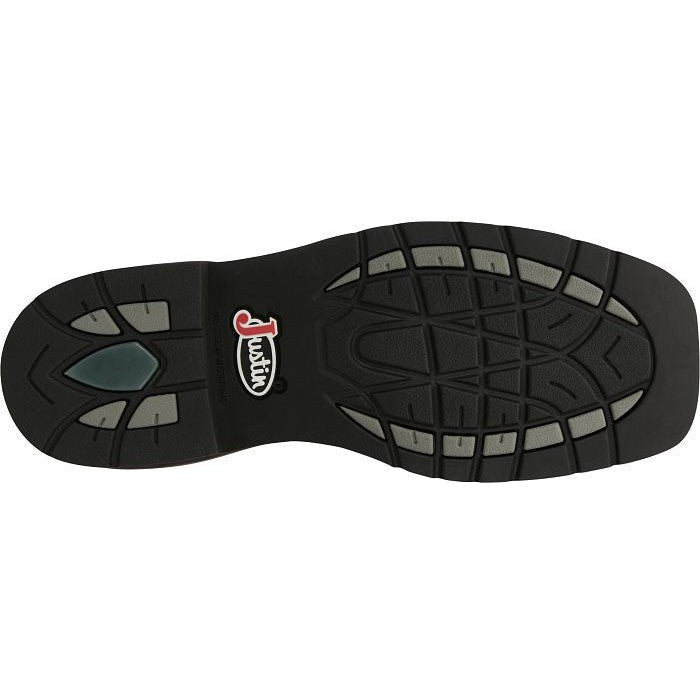 Justin Men's Pulley 8" Lace Western Work Boot -Brown- SE681  - Overlook Boots