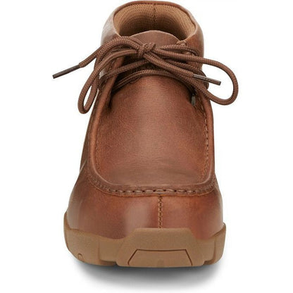 Justin Men's Cappie 4" Alloy Toe Work Shoe -Brown- SE242  - Overlook Boots