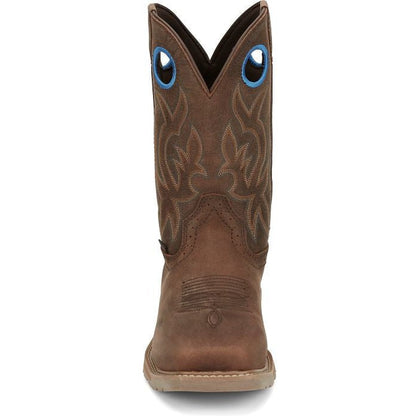 Justin Men's All Round 10" Waterproof Steel Toe Western Work Boot -Brown- SE3115 - Overlook Boots