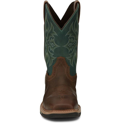 Justin Men's Bolt 11" Composite Toe Waterproof Western Work Boot -Tan- SE4105 - Overlook Boots