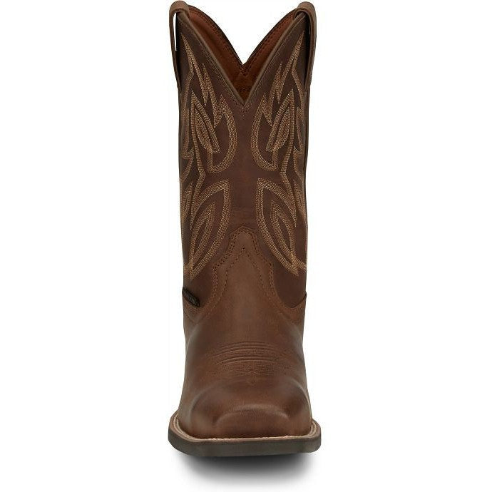 Justin Men's Canter Steel Toe Slip Resistant Western Work Boot -Brown- SE4510 - Overlook Boots