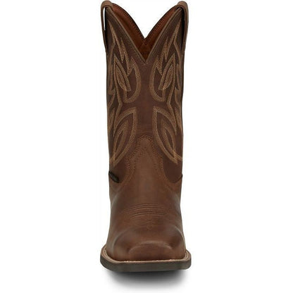Justin Men's Canter Steel Toe Slip Resistant Western Work Boot -Brown- SE4510 - Overlook Boots