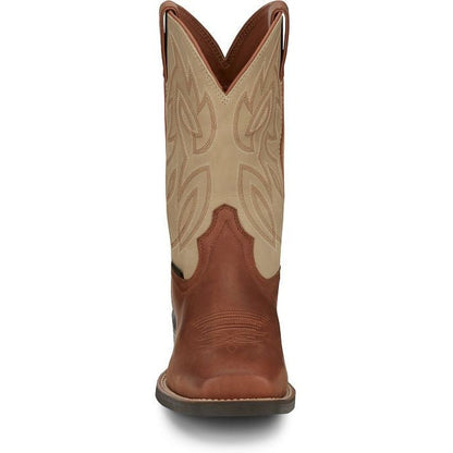 Justin Men's Canter 11" Steel Toe Slip Resistant Western Work Boot -Brown- SE4511 - Overlook Boots