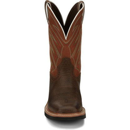 Justin Men's Electrician 11" Western Work Boot - Brown - SE4560  - Overlook Boots