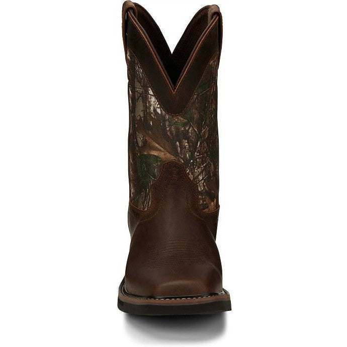 Justin Men's Trekker 11" Waterproof Western Work Boot - Realtree - SE4676  - Overlook Boots
