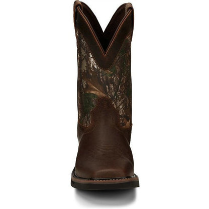 Justin Men's Trekker 11" Waterproof Western Work Boot - Realtree - SE4676  - Overlook Boots