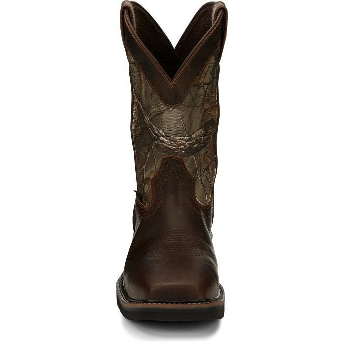 Justin Men's Trekker 11" Composite Toe Waterproof Western Work Boot -Brown- SE4677 - Overlook Boots