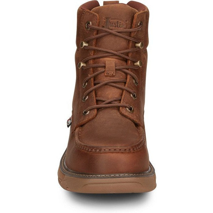 Justin Men's Rush 6" Nano Composite Toe Work Boot -Brown- SE471 - Overlook Boots