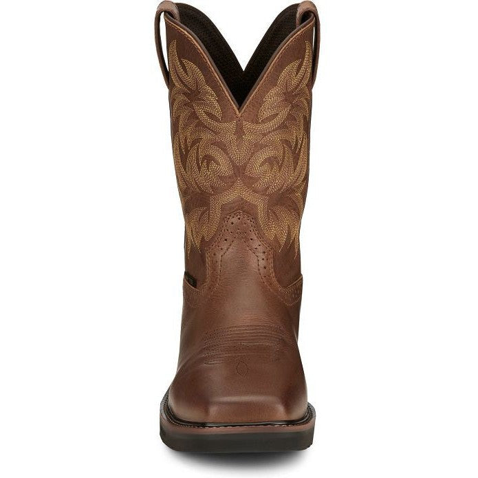 Justin Men's Handler 11" Composite Toe Western Work Boot -Brown- SE4824 - Overlook Boots