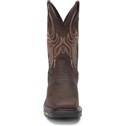 Justin Men's Driscoll 11" Western Work Boot - Pecan Brown - WK2110  - Overlook Boots