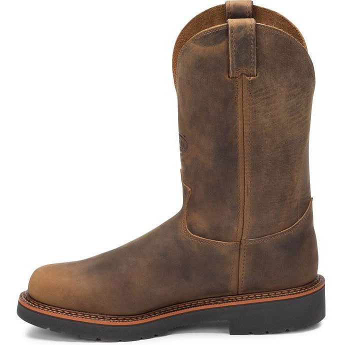 Justin Men's Blueprint 8" USA Western Work Boot -Tan- 4440  - Overlook Boots