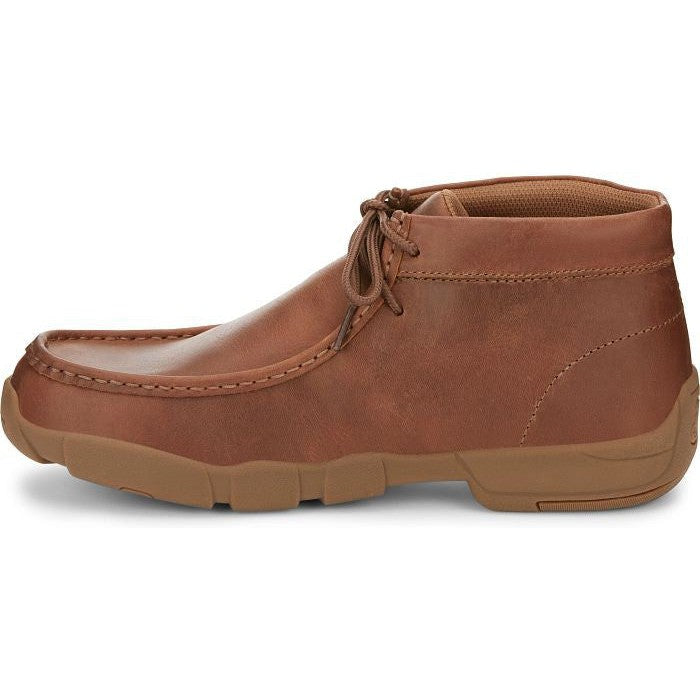 Justin Men's Cappie 4" Moc Toe Work Shoe -Sand Tan- SE241  - Overlook Boots