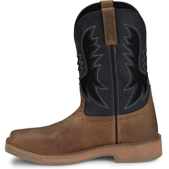 Justin Men's Bolt 11" Composite Toe Western Work Boot -Tan- SE4115 - Overlook Boots