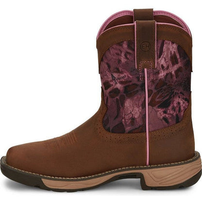 Justin Women's Rush 8" Waterproof Western Work Boot -Brown- SE4358  - Overlook Boots