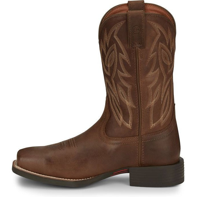 Justin Men's Canter Steel Toe Slip Resistant Western Work Boot -Brown- SE4510 - Overlook Boots