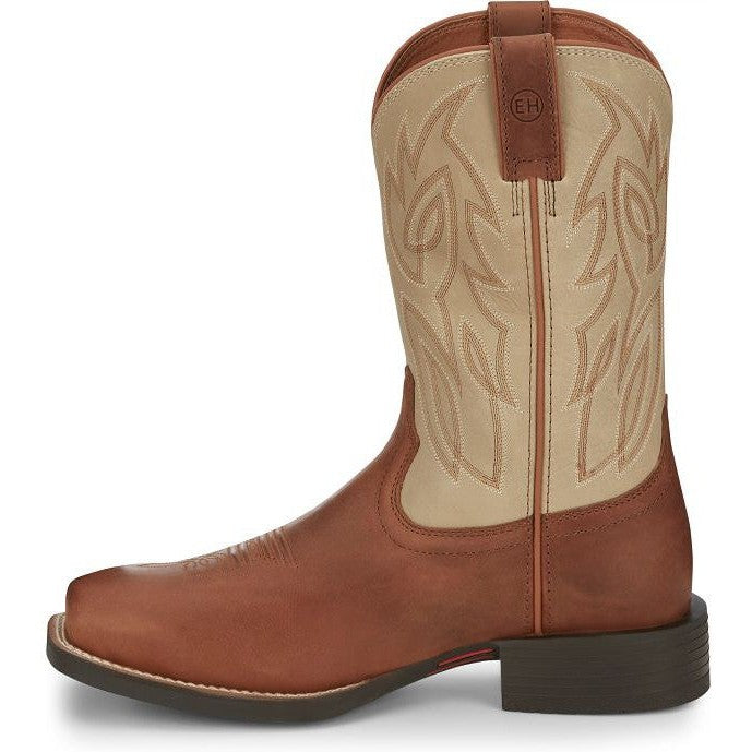 Justin Men's Canter 11" Steel Toe Slip Resistant Western Work Boot -Brown- SE4511 - Overlook Boots