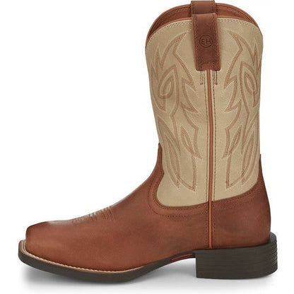 Justin Men's Canter 11" Steel Toe Slip Resistant Western Work Boot -Brown- SE4511 - Overlook Boots