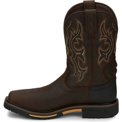 Justin Men's Joist 11" Composite Toe Western Work Boot - Brown - SE4625 - Overlook Boots