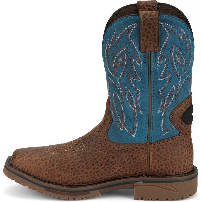 Justin Men's Wolfe 11" Nano Composite Toe Western Work Boot - Peanut SE4751 - Overlook Boots