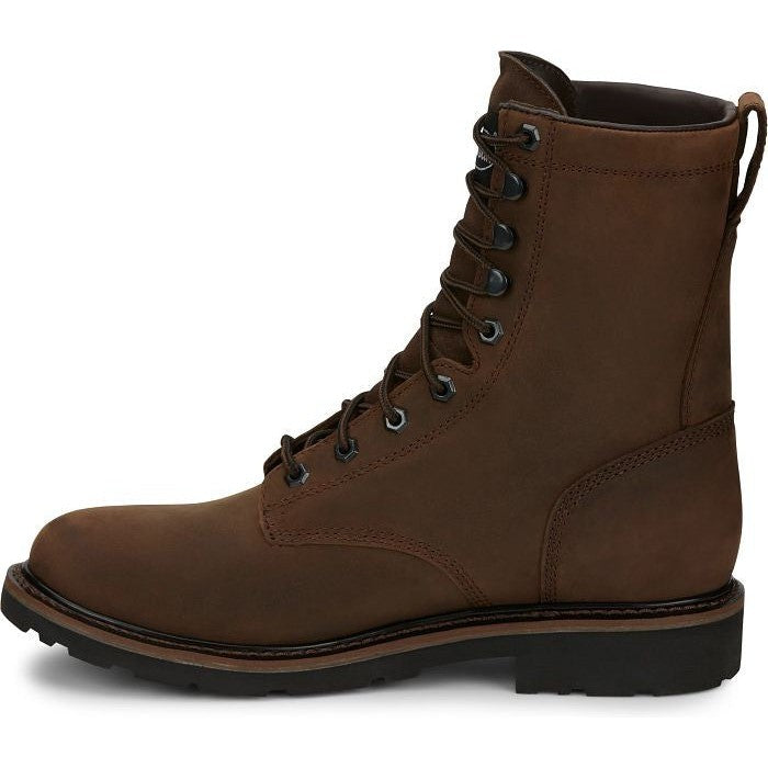 Justin Men's Drywall 8" Waterproof Work Boot -Brown- SE960  - Overlook Boots