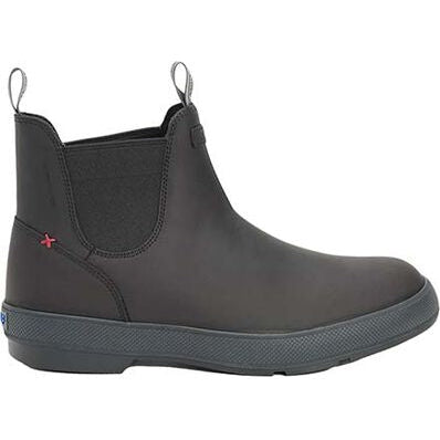 Xtratuf Men's Legacy Waterproof Slip Resistant Leather Chelsea Boot -Black- LCM000 7 / Black - Overlook Boots