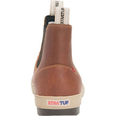 Xtratuf Men's Legacy Waterproof Leather Chelsea Boot - Brown - LCM700  - Overlook Boots