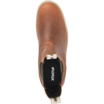 Xtratuf Men's Legacy Waterproof Leather Chelsea Boot - Brown - LCM700  - Overlook Boots