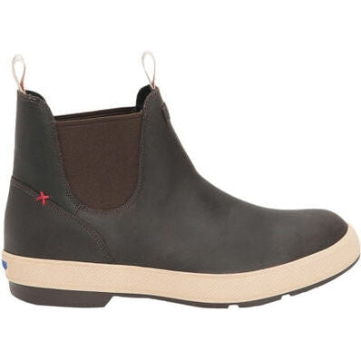 Xtratuf Men's Legacy Waterproof Slip Resis Leather Chelsea Boot -Brown- LCM900 7 / Brown - Overlook Boots
