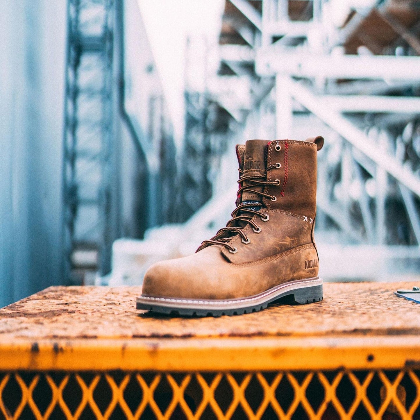 Kodiak Women's Bralorne 8" Composite Toe Waterproof 200G Work Boot -Brown- 4NM1BN - Overlook Boots