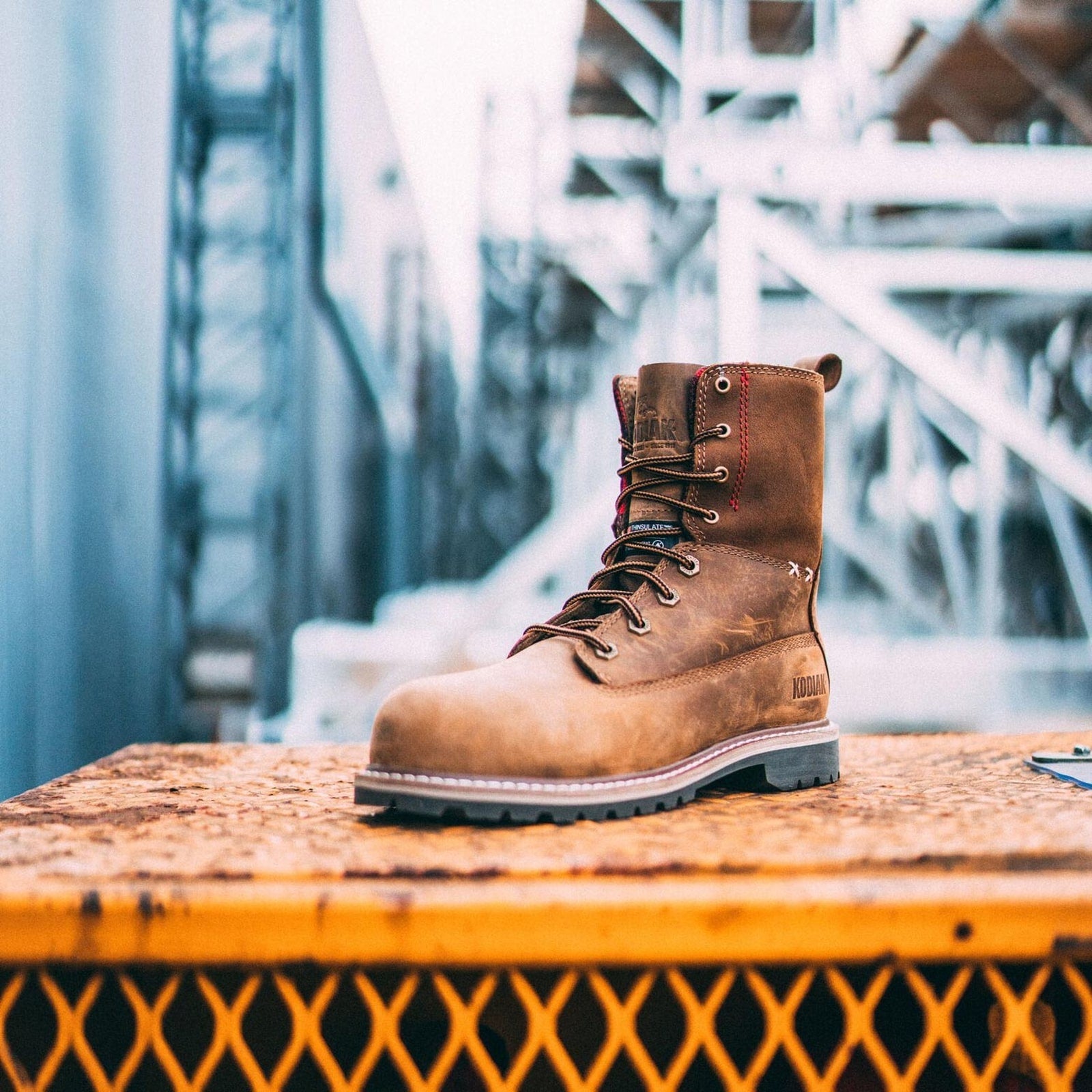 Kodiak Women's Bralorne 8" Composite Toe Waterproof 200G Work Boot -Brown- 4NM1BN - Overlook Boots