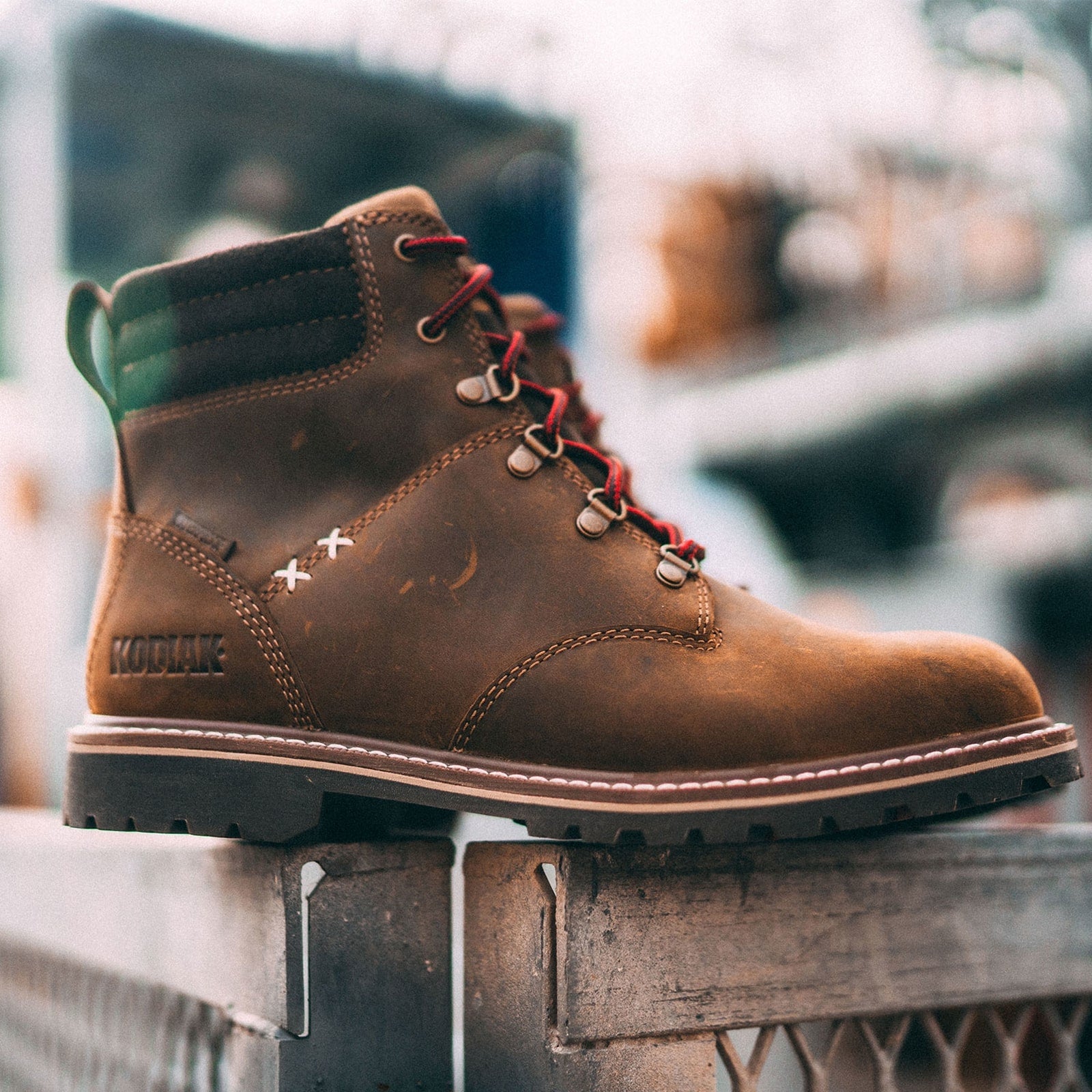 Kodiak Women's Bralorne 6" Waterproof Slip Resistant Safety Work Boot -Brown- 4TDSBN - Overlook Boots