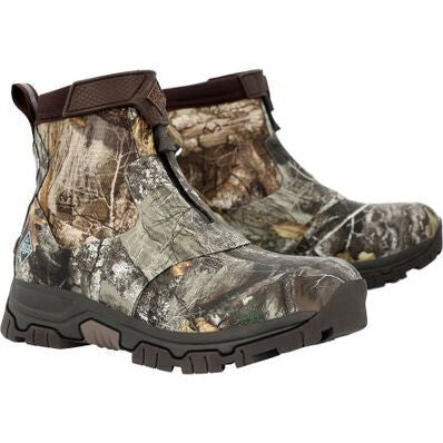 Muck Men's Realtree Edge Waterproof Apex Mid Zip Ankle Boot Realtree MAXZMEG - Overlook Boots