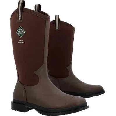 Muck Men's Chore Tall Waterproof Western Work Boot - Brown - MCHWTM90 - Overlook Boots