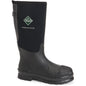 Muck Men's Chore Wide Calf Steel Toe Waterproof Rubber Work Boot - Black - MCXF-Steel 5 / Medium / Black - Overlook Boots