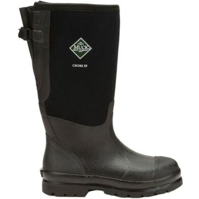 Muck Men's Chore Wild Calf Extended Fit Waterproof Work Boot- Black- MCXF-000 - Overlook Boots