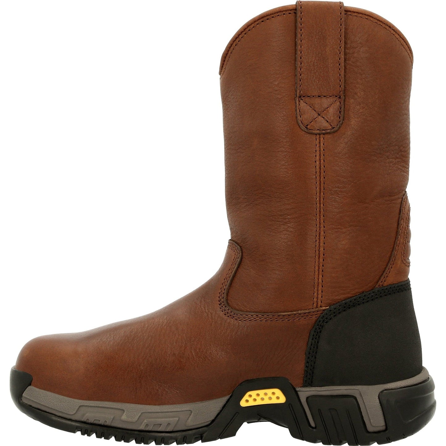 Michelin Men's HydroEdge 11" Alloy Toe Waterproof Metguard Work Boot- Black- MIC0007 - Overlook Boots