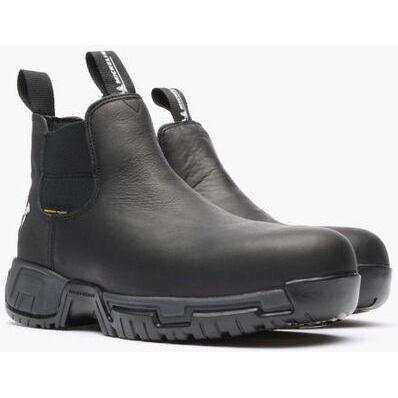 Georgia Men's Michelin 6" Alloy Toe Waterproof Puncture Resistant Chelsea Work Boot- Black- MIC0008 - Overlook Boots