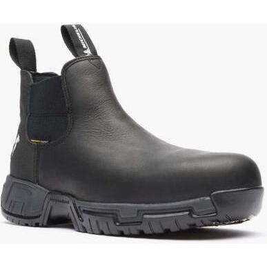 Georgia Men's Michelin 6" Alloy Toe Waterproof Puncture Resistant Chelsea Work Boot- Black- MIC0008 - Overlook Boots