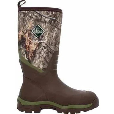 Muck Men's Pathfinder 15" Soft Toe Waterproof Tall Work Boot- Mossy Oak- MPFMDNA 7 / Medium / Mossy Oak - Overlook Boots